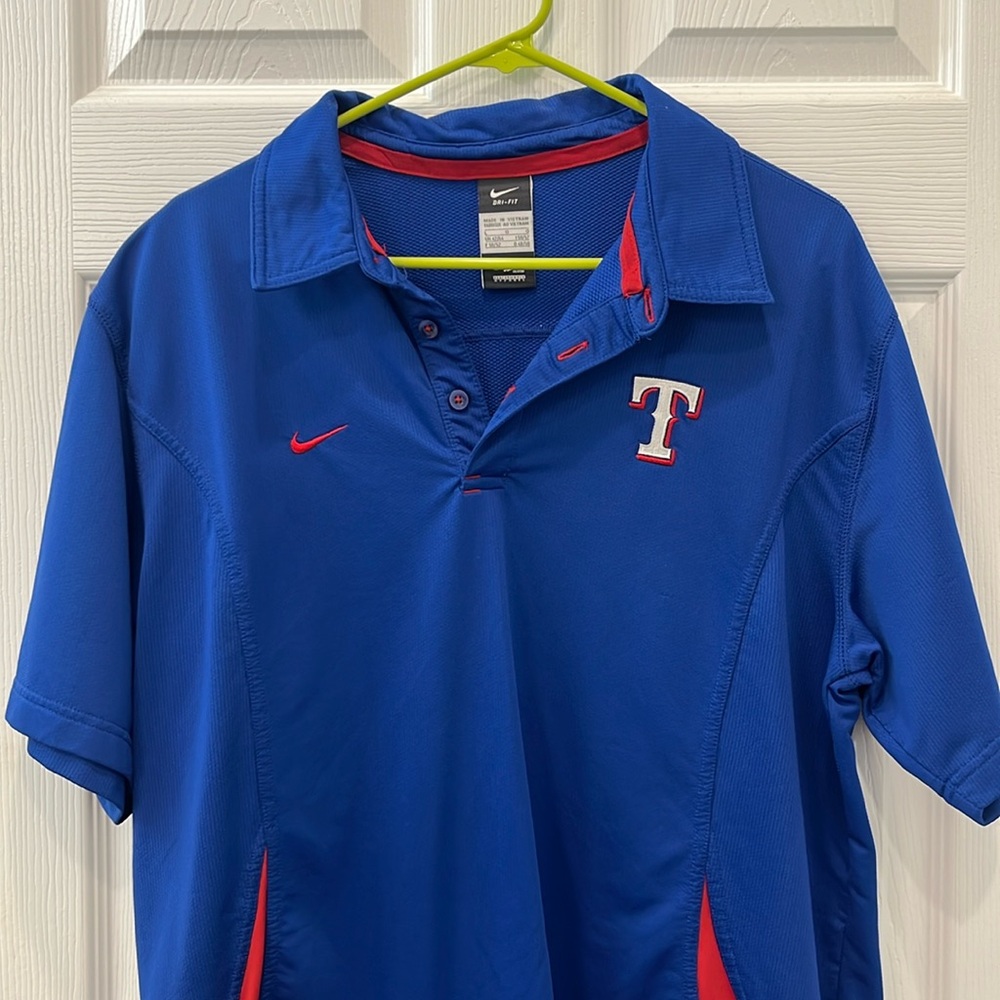 Texas Rangers Nike Dri-Fit Polo